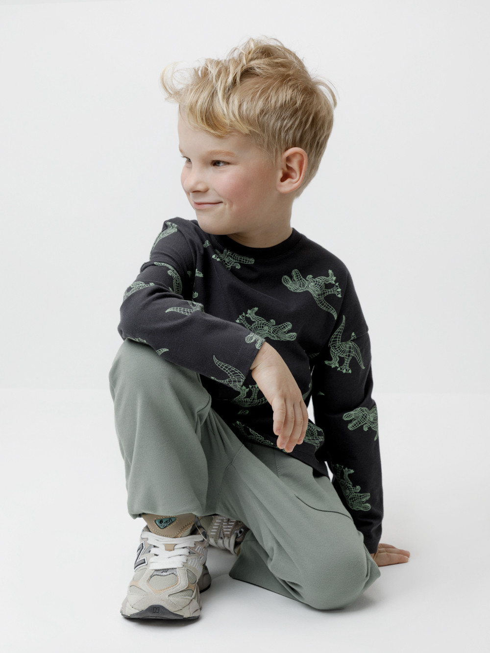 Лонгсливы для мальчика, артикул: КР 302273-1, цвет: темно-серый, фото 4