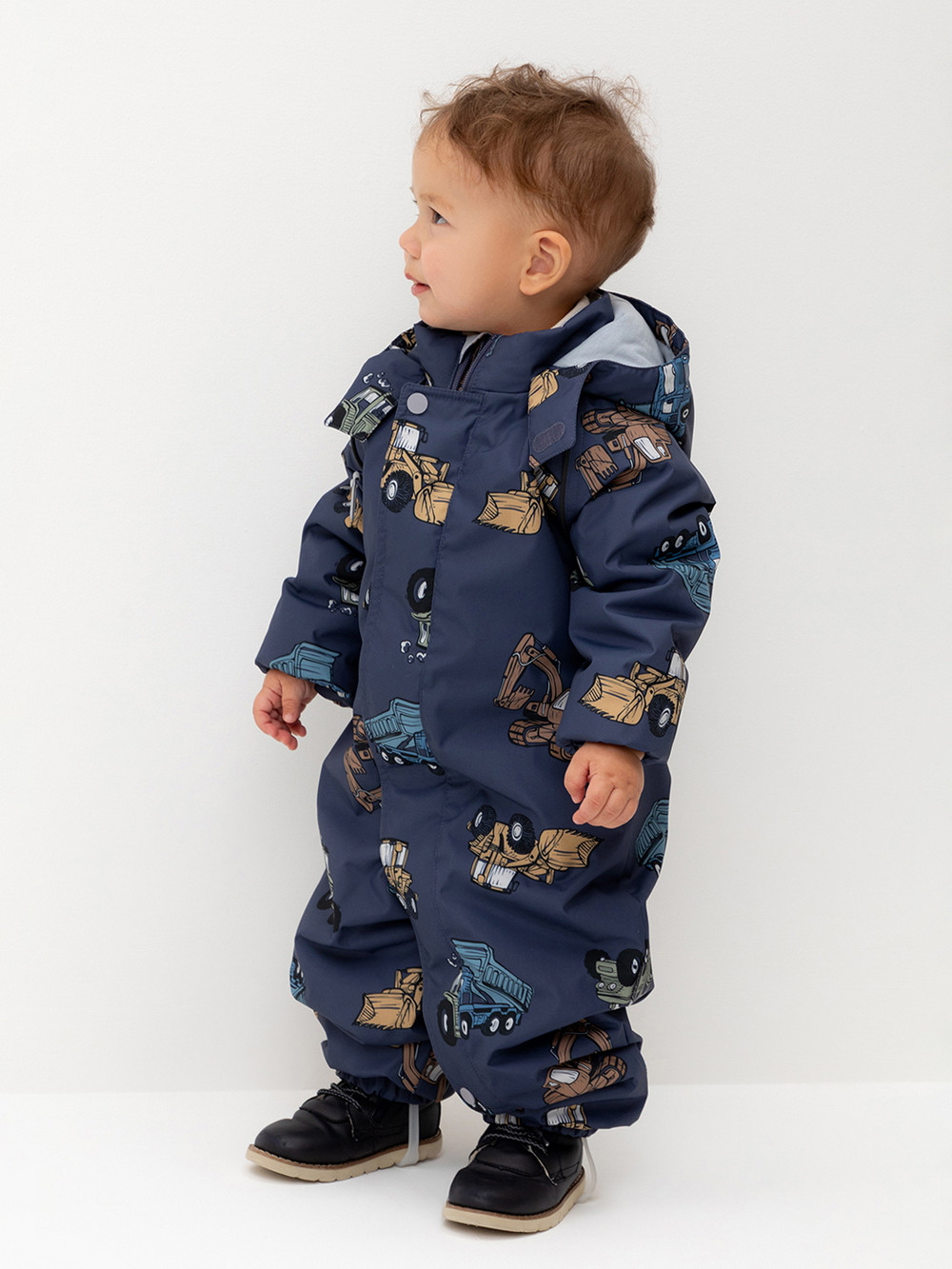 Комбинезоны утепленные для мальчика, артикул: ВК 60085/н/58 УЗГ, цвет: синий, фото 4