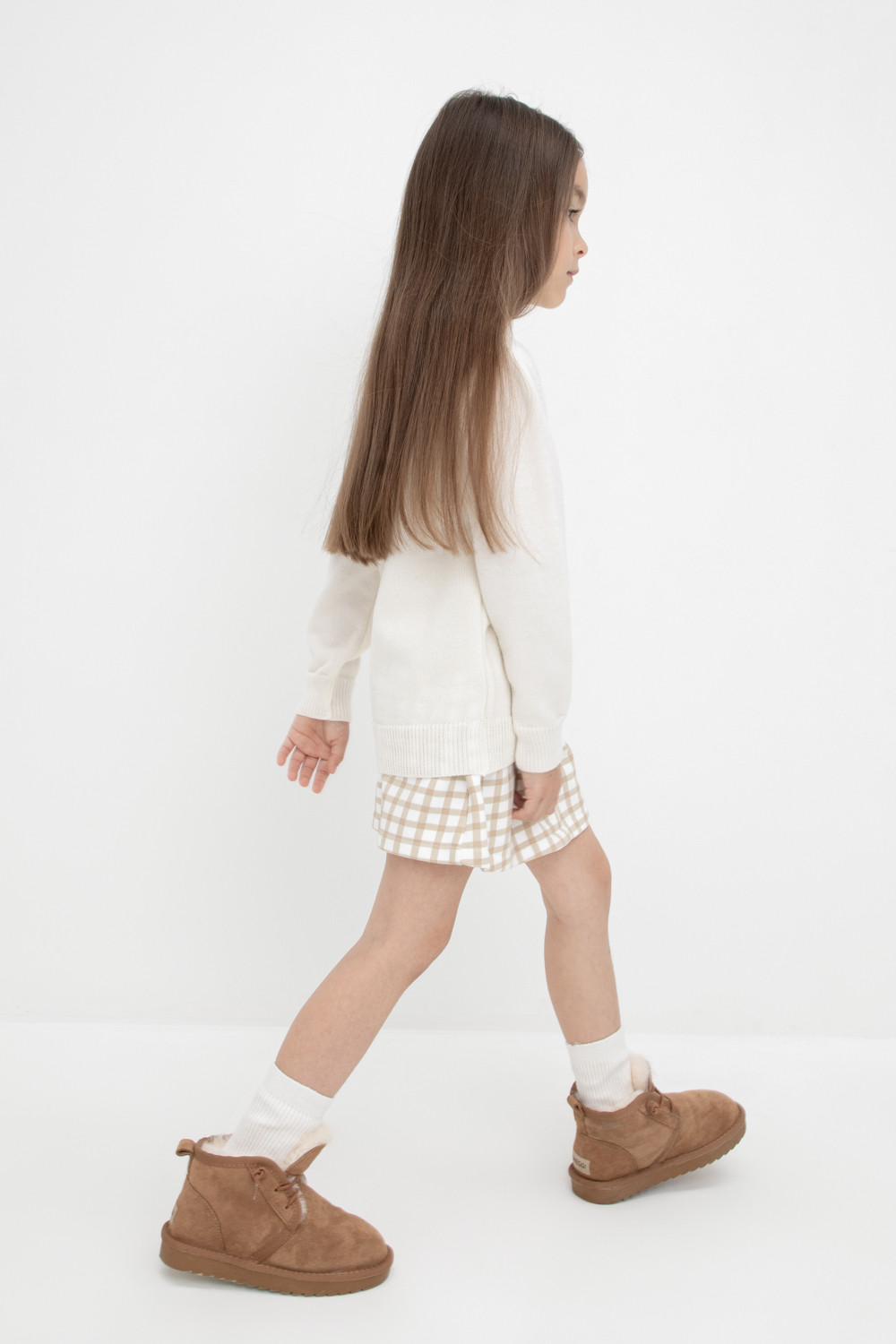 Джемпер для девочки, артикул: КВ 30147/ш, цвет: бежевый, фото 4