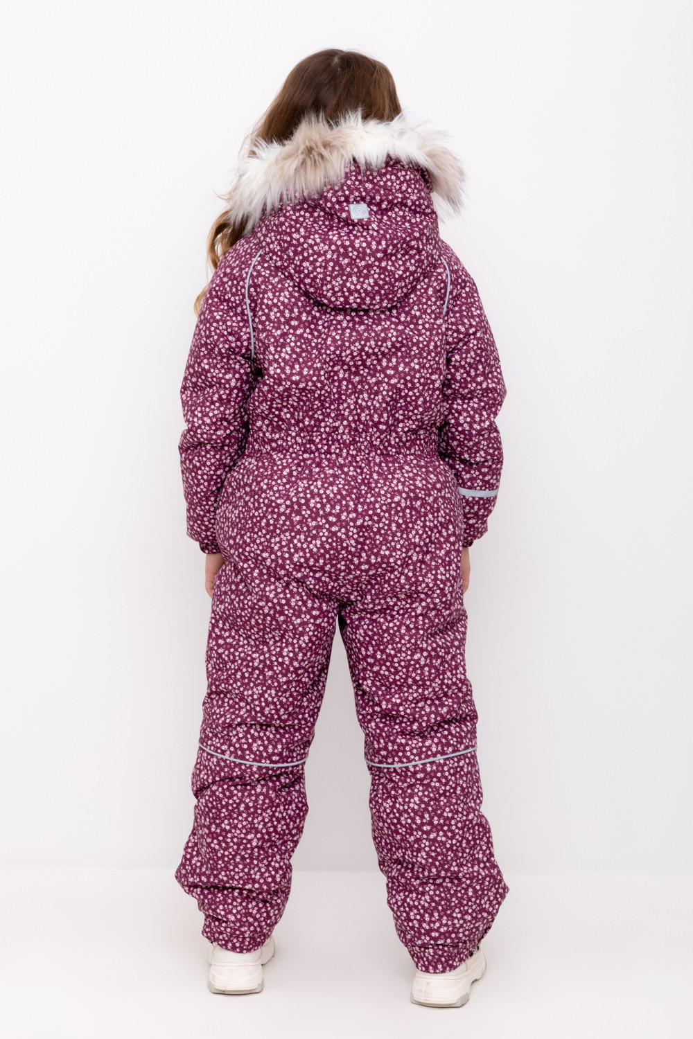 Комбинезоны утепленные для девочки, артикул: ВК 60098/н/4 ГР, цвет: фиолетовый, фото 4