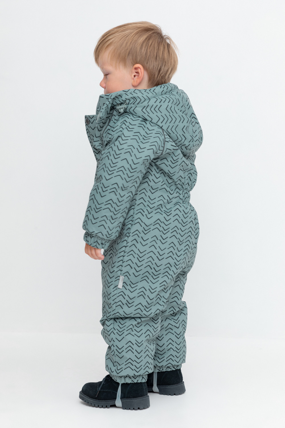 Комбинезоны утепленные для мальчика, артикул: ВК 60113/н/10 УЗГ, цвет: зеленый, фото 4