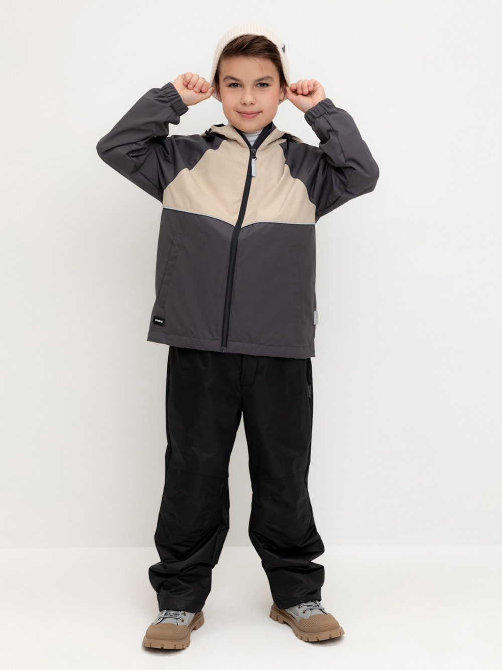 Куртки для мальчика, артикул: ВК 30152/1 Ал, цвет: темно-серый, фото 4