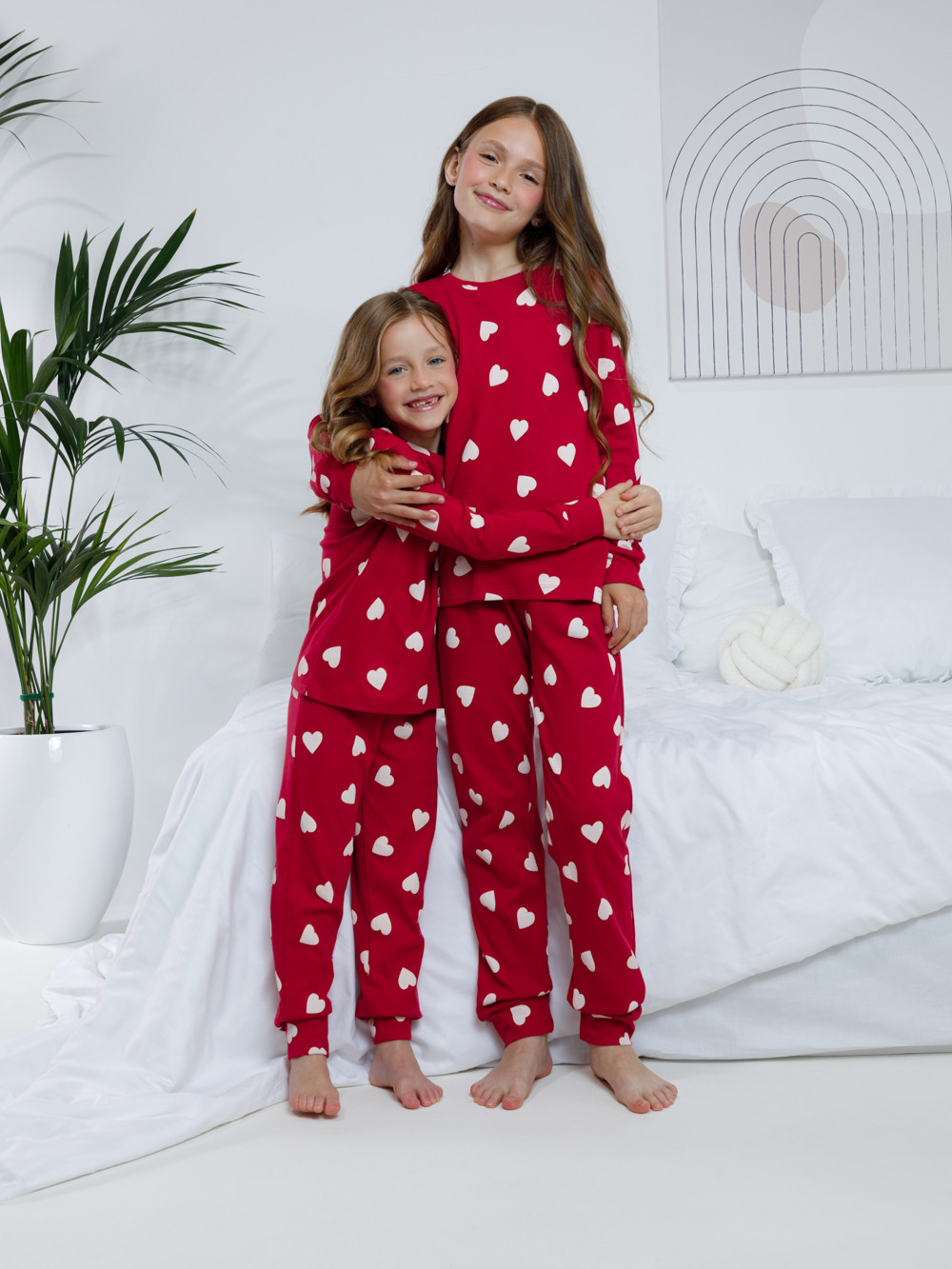 Пижама для девочки, артикул: МП 1552-1, цвет: красный, фото 4