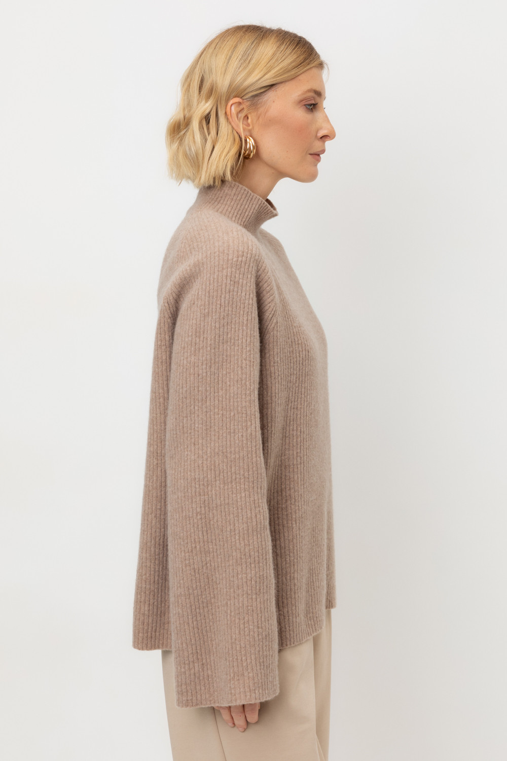 Джемперы женские для мам, артикул: ЕВ 30179/ш, цвет: бежевый, фото 4