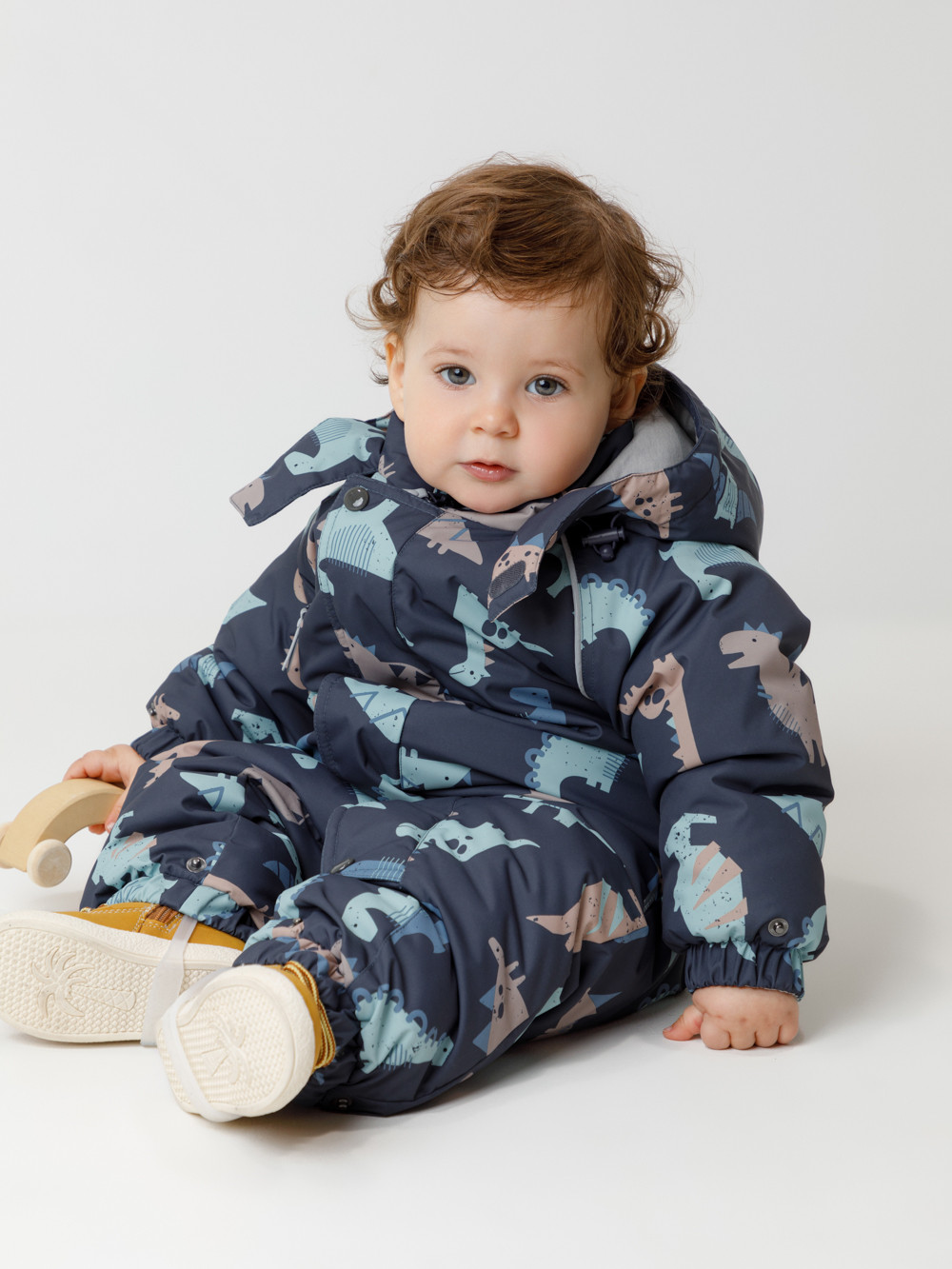 Комбинезоны утепленные для мальчика, артикул: ВК 60032/н/61 Ал, цвет: синий, фото 4