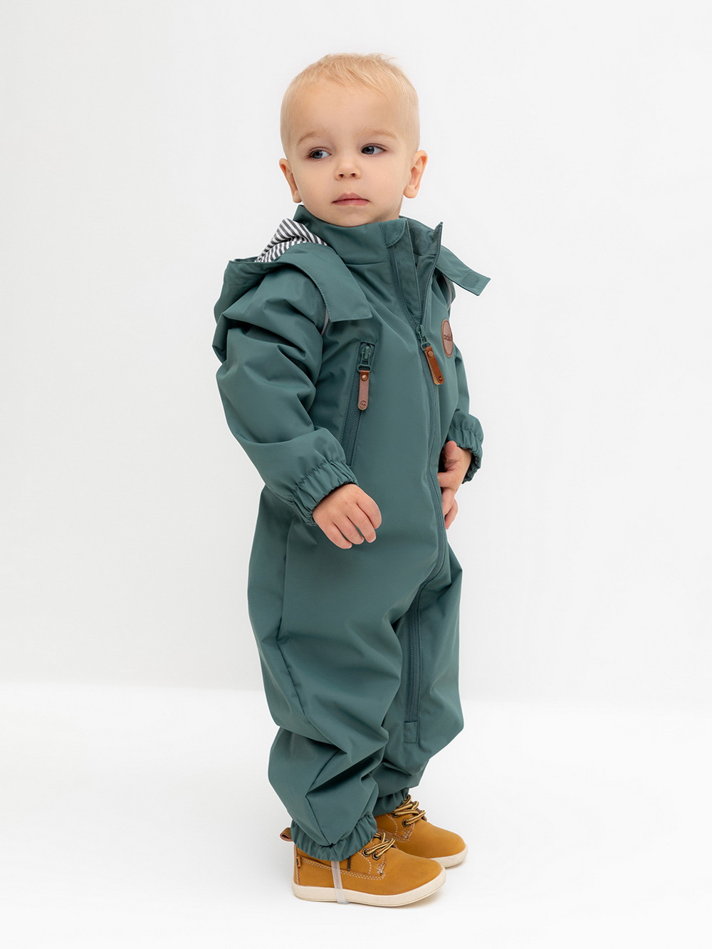 Комбинезоны утепленные для мальчика, артикул: ВК 60091/5 Ал, цвет: зеленый, фото 4