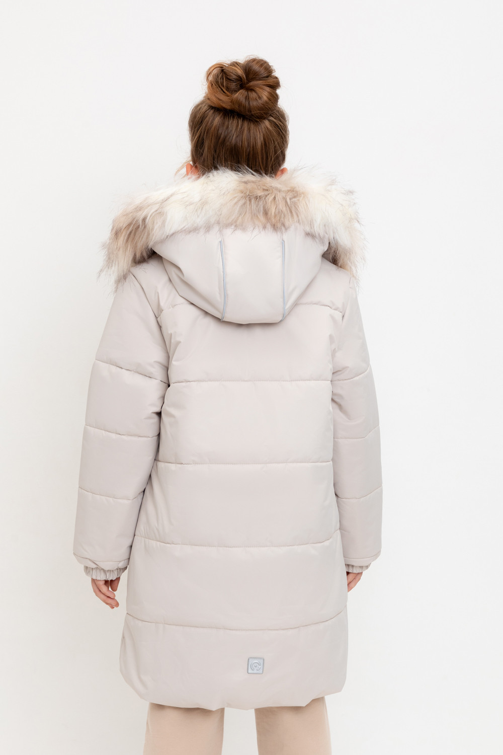 Пальто для девочки, артикул: ВК 38094/4 УЗГ, цвет: серый, фото 4