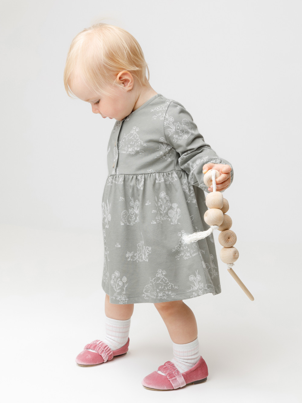 Платье для девочки, артикул: КР 5906, цвет: зеленый, фото 4