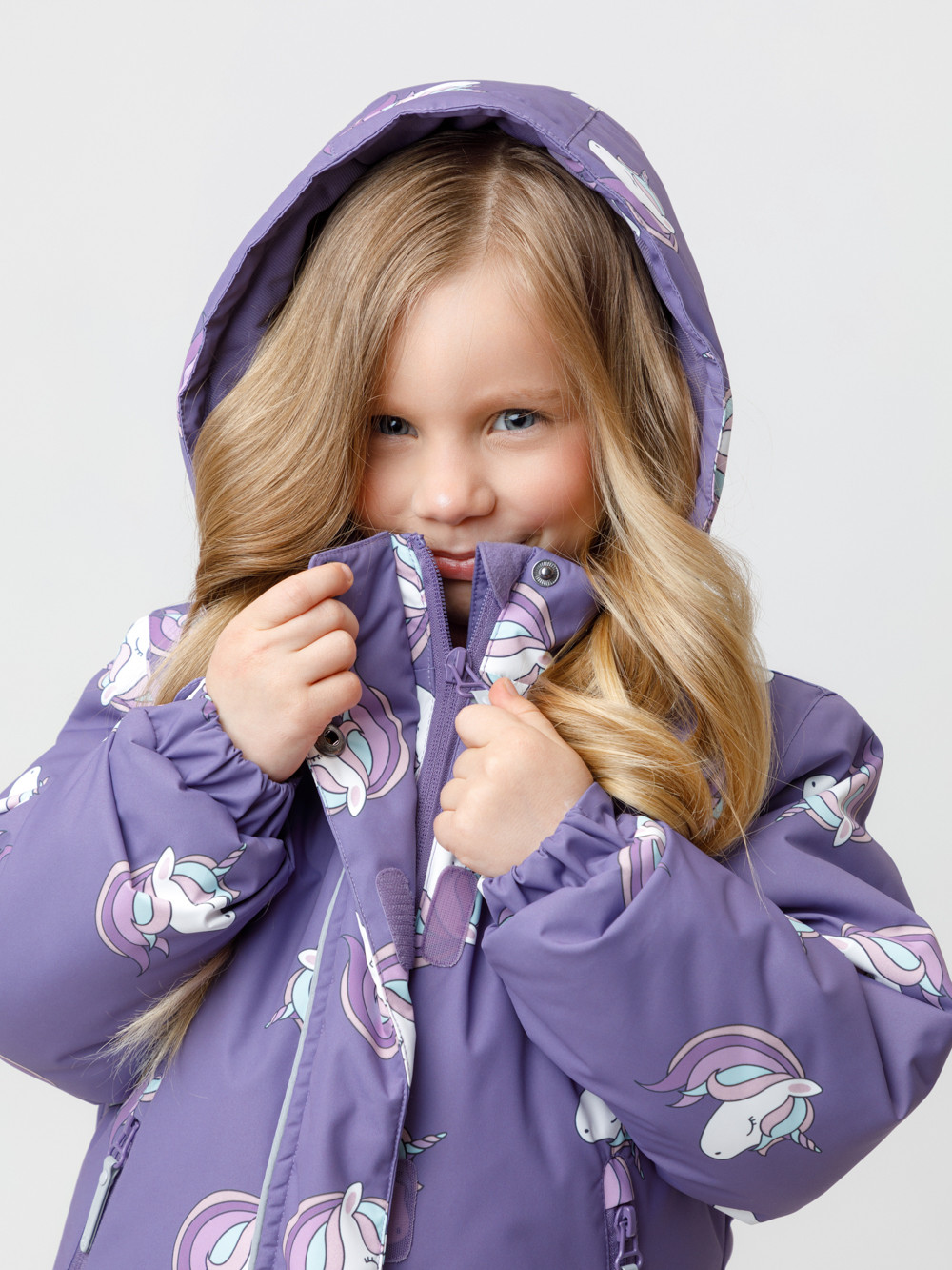 Куртка для девочки, артикул: ВК 38095/н/6 Ал, цвет: фиолетовый, фото 4