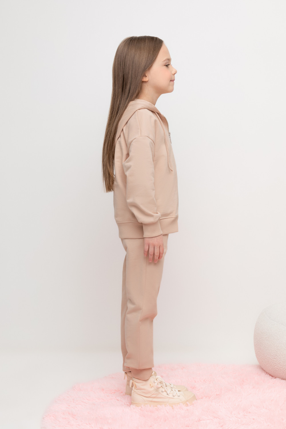 Брюки для девочки, артикул: КР 400669, цвет: бежевый, фото 4