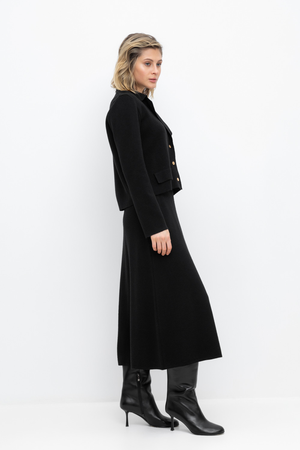 Юбки женские для мам, артикул: ЕВ 737/ш, цвет: черный, фото 4