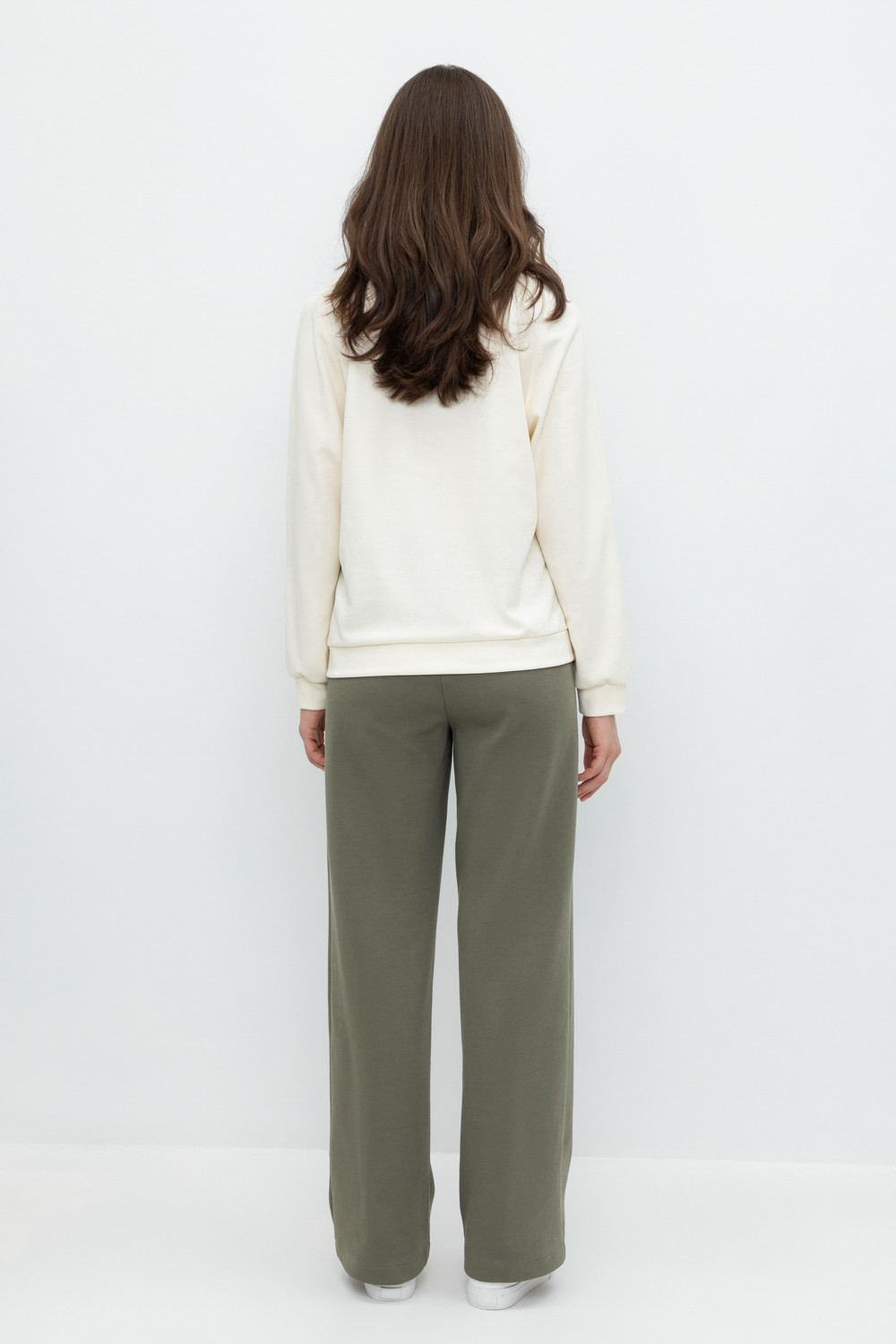 Брюки женские для мам, артикул: ЕВТ 4113, цвет: зеленый, фото 4