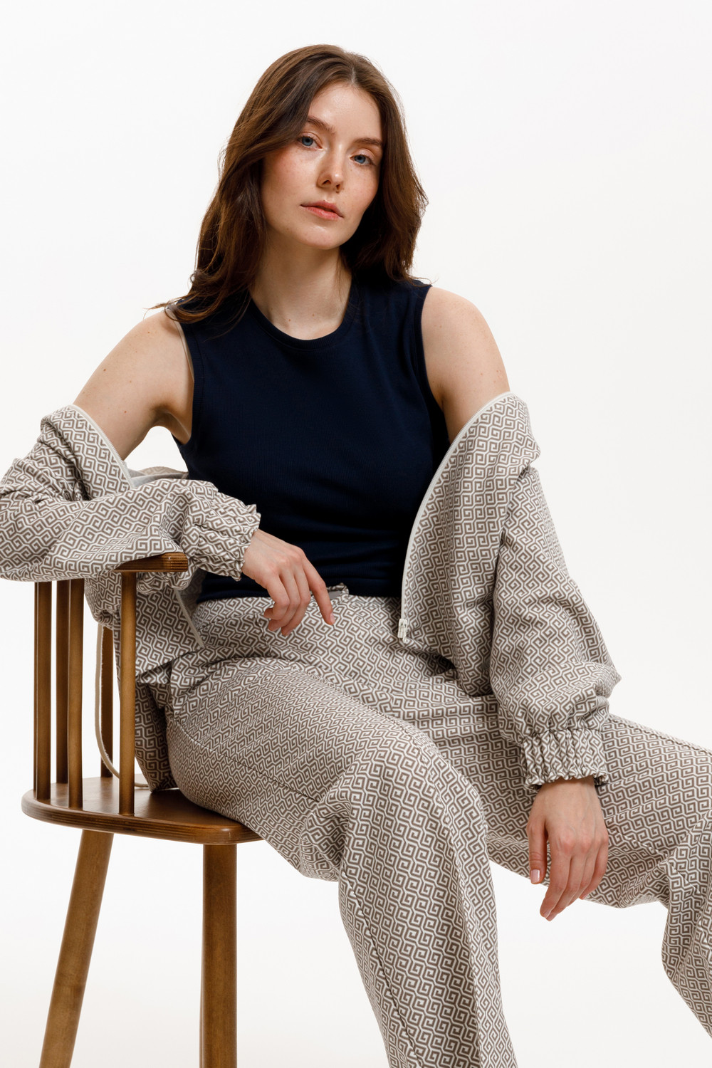 Брюки женские для мам, артикул: ЕВТ 4100, цвет: светло-серый5, фото 4