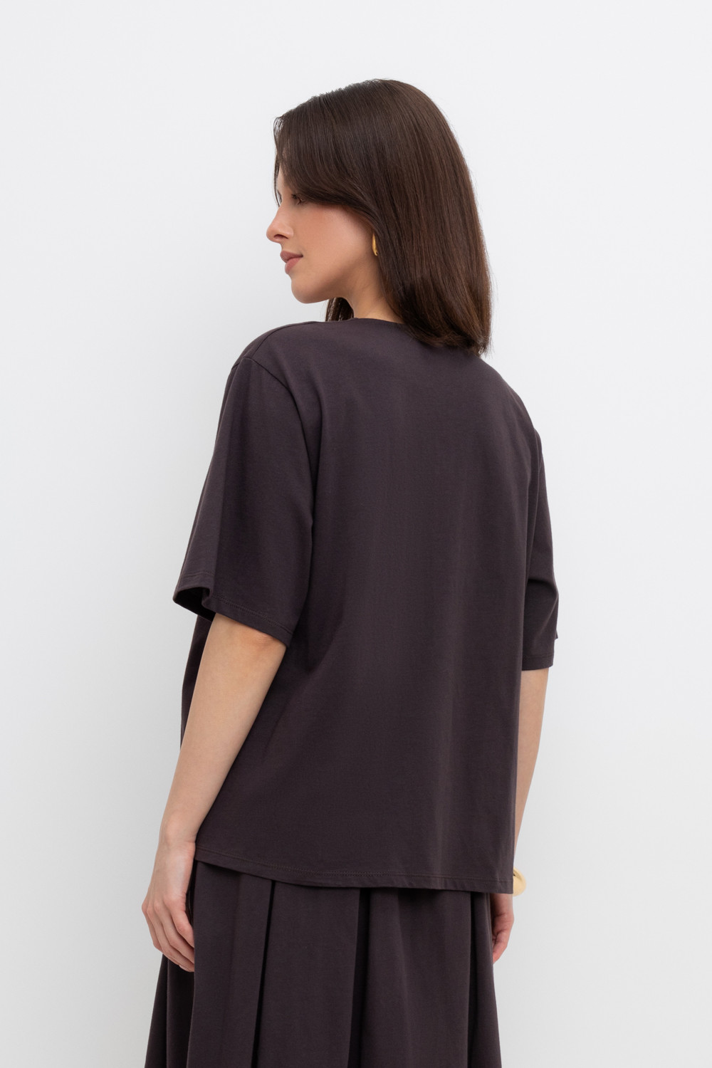 Блузы, рубашки женские для мам, артикул: ЕВТ 3266, цвет: черный3, фото 4