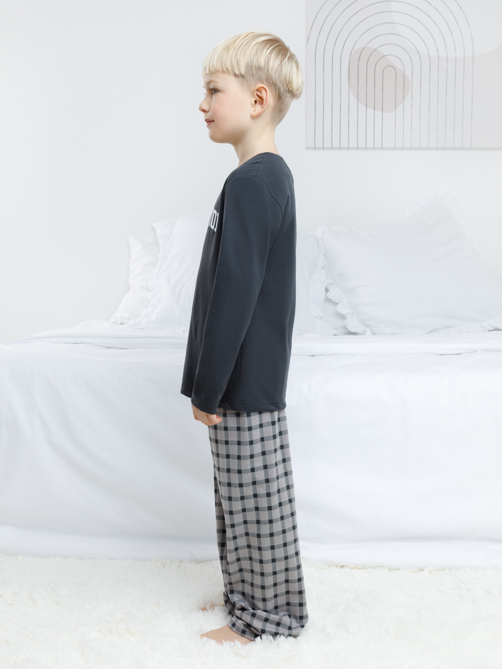 Пижама для мальчика, артикул: К 1600, цвет: черный3, фото 3