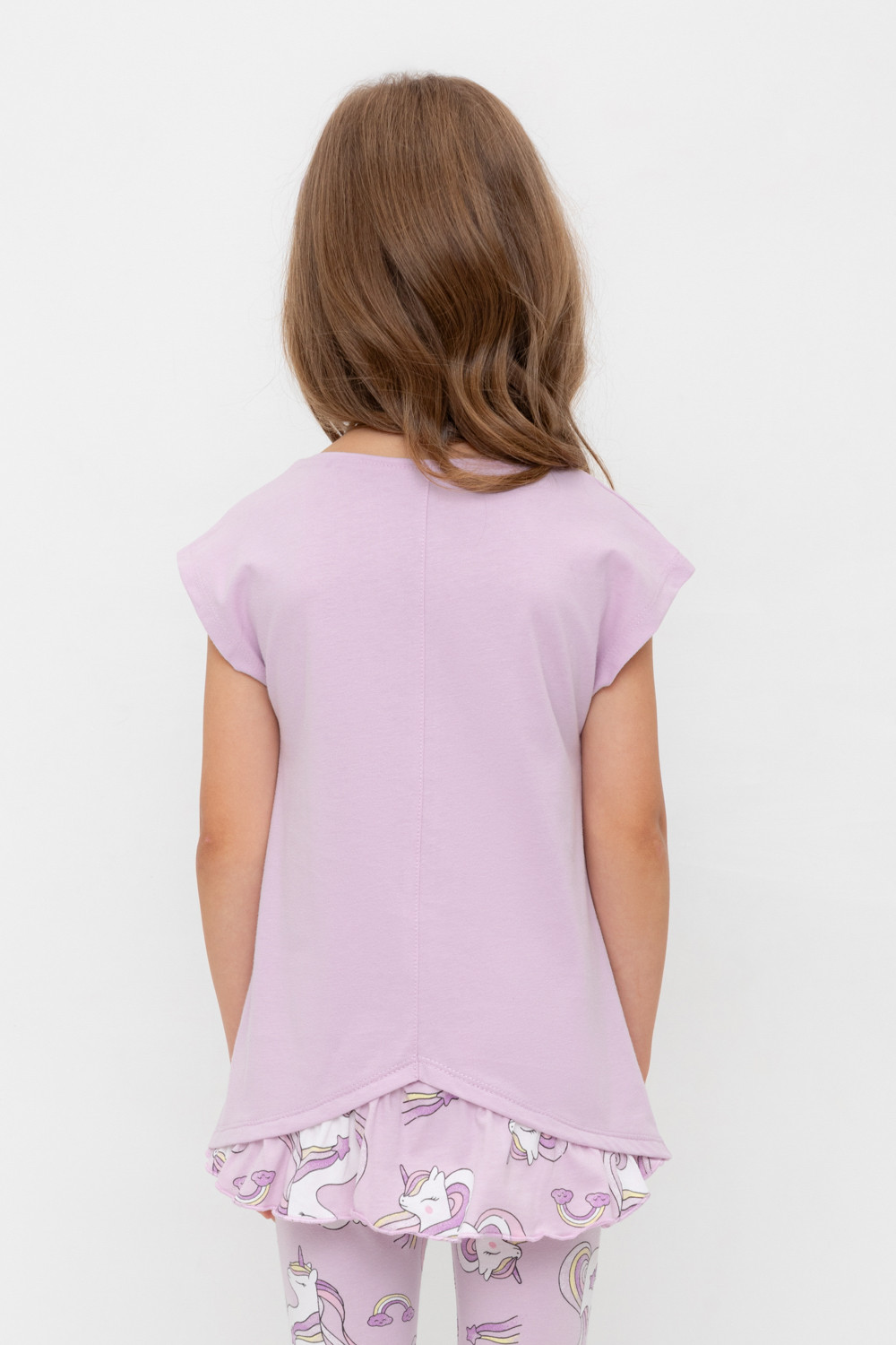 Футболка для девочки, артикул: КР 302319-1, цвет: фиолетовый, фото 4