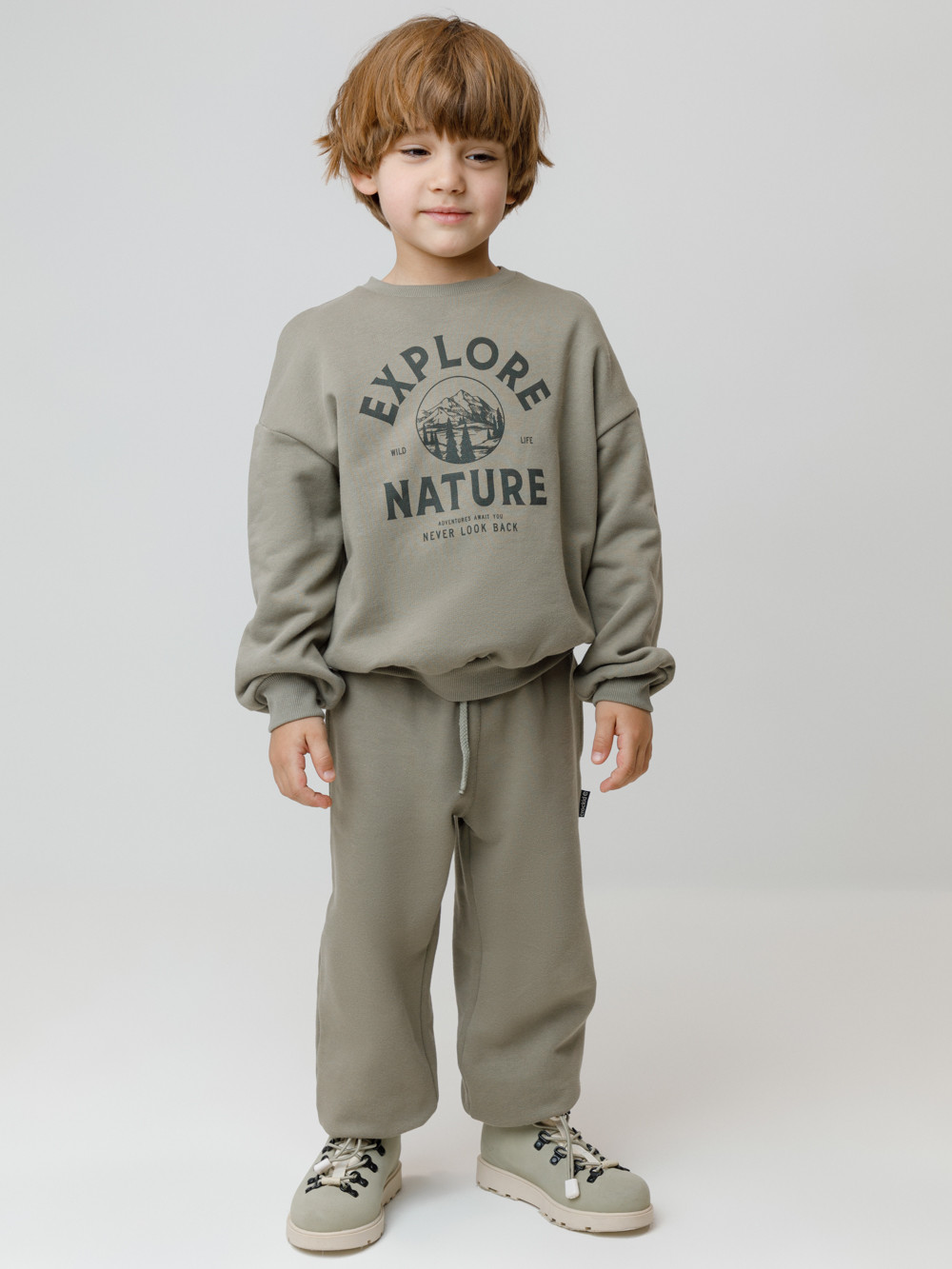 Брюки для мальчика, артикул: КР 400830, цвет: хаки, фото 4