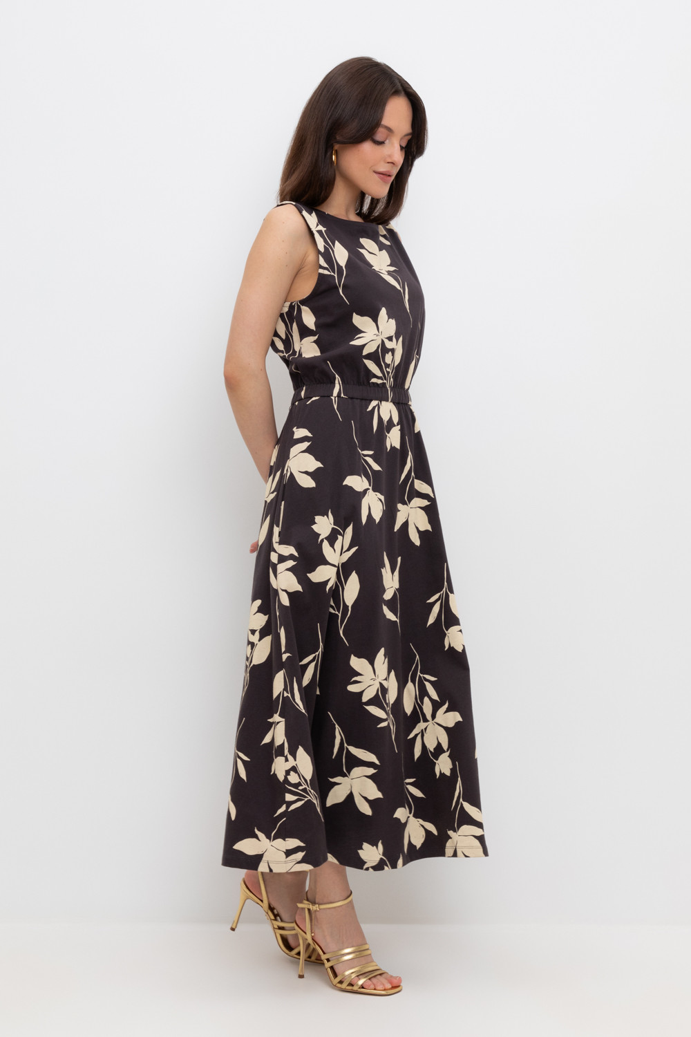 Платья женские для мам, артикул: ЕВТ 5062, цвет: черный3, фото 4