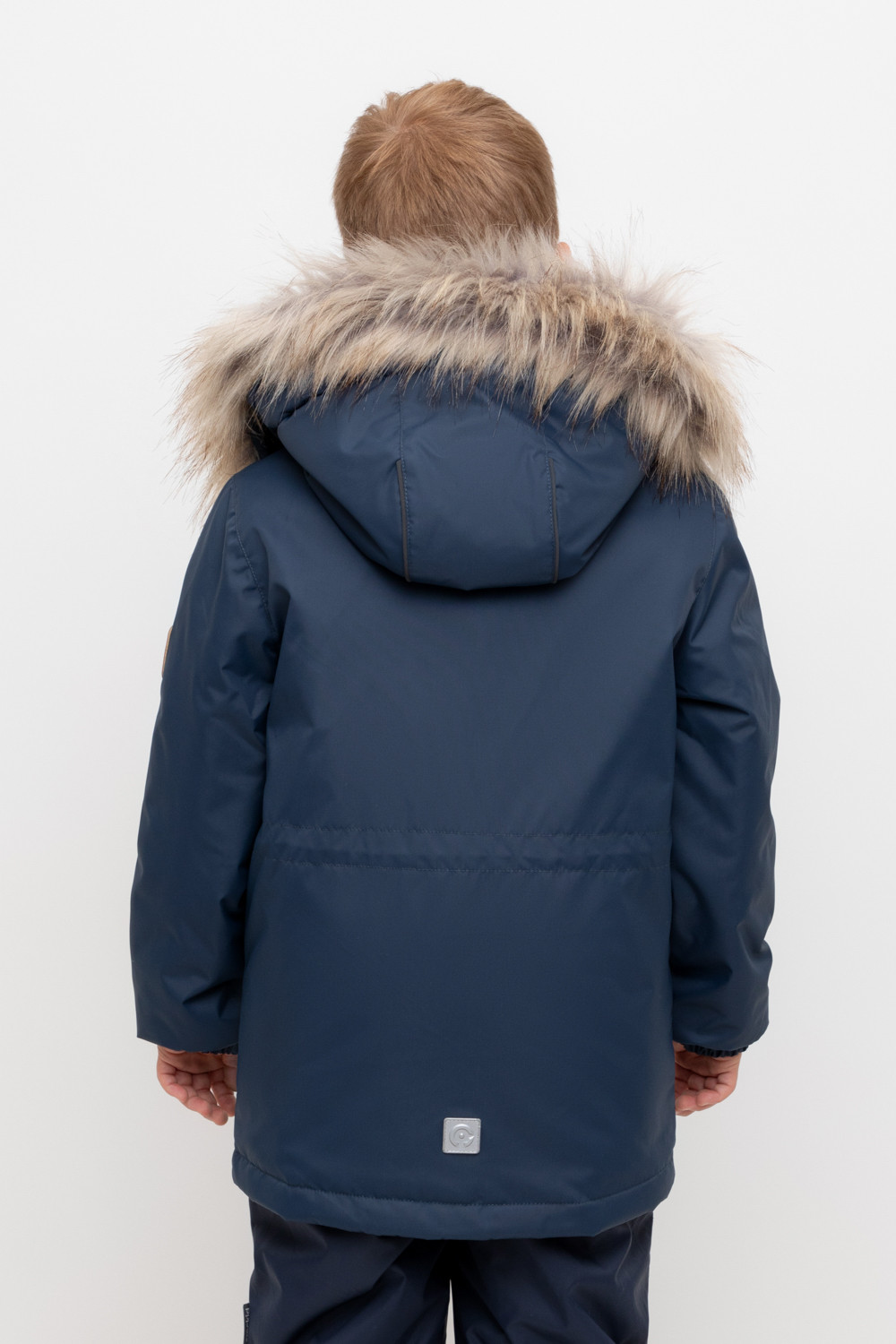 Пальто, плащи для мальчика, артикул: ВК 36096/6 УЗГ (104-122), цвет: темно-синий, фото 4