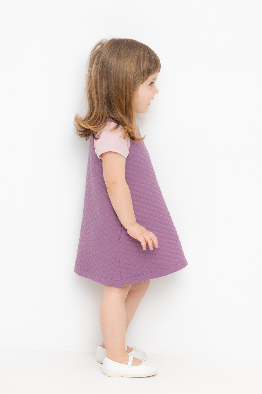 Сарафан для девочки, артикул: КР 5913, цвет: бордовый, фото 4