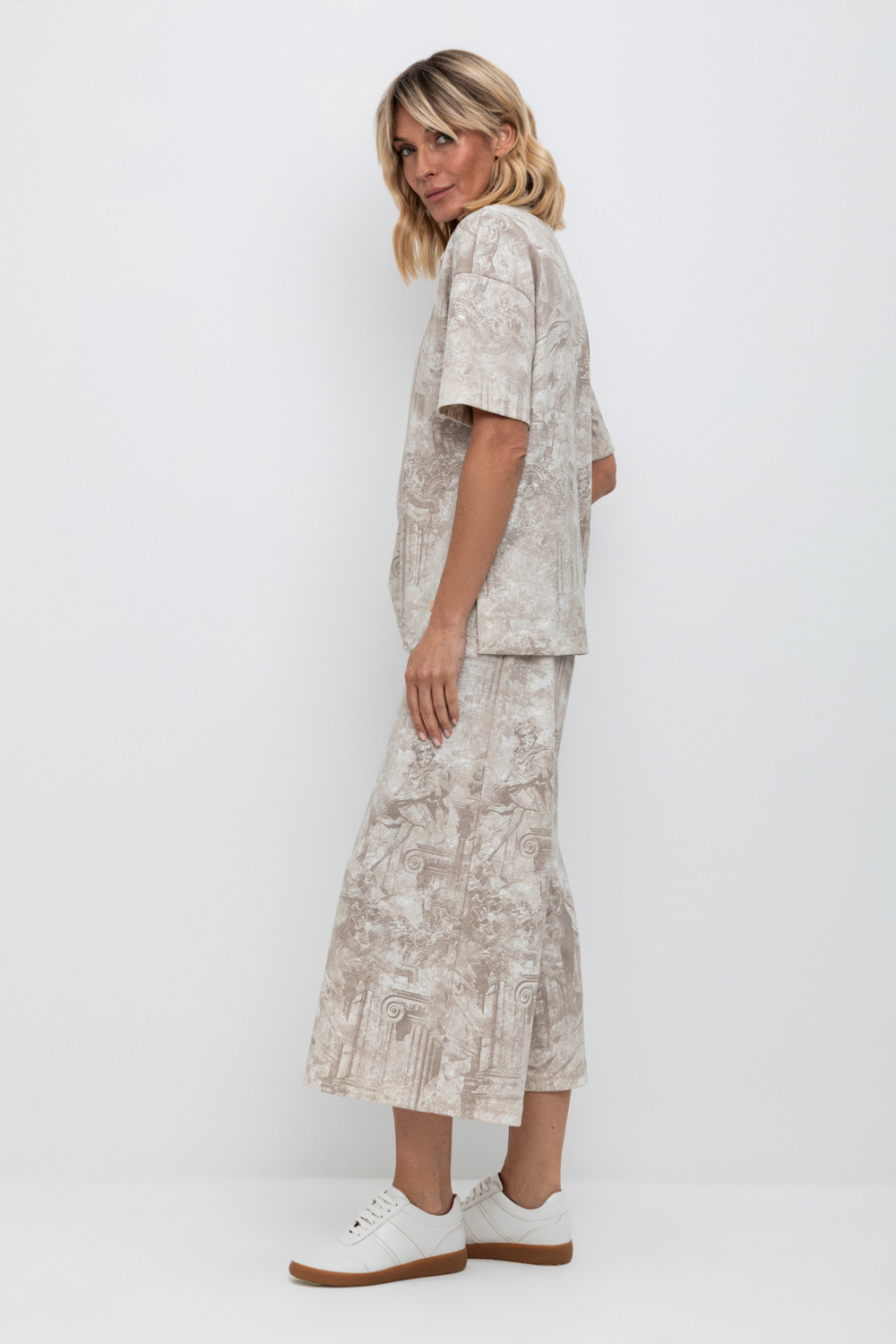 Брюки женские для мам, артикул: ЕВТ 4088, цвет: сливки2, фото 4