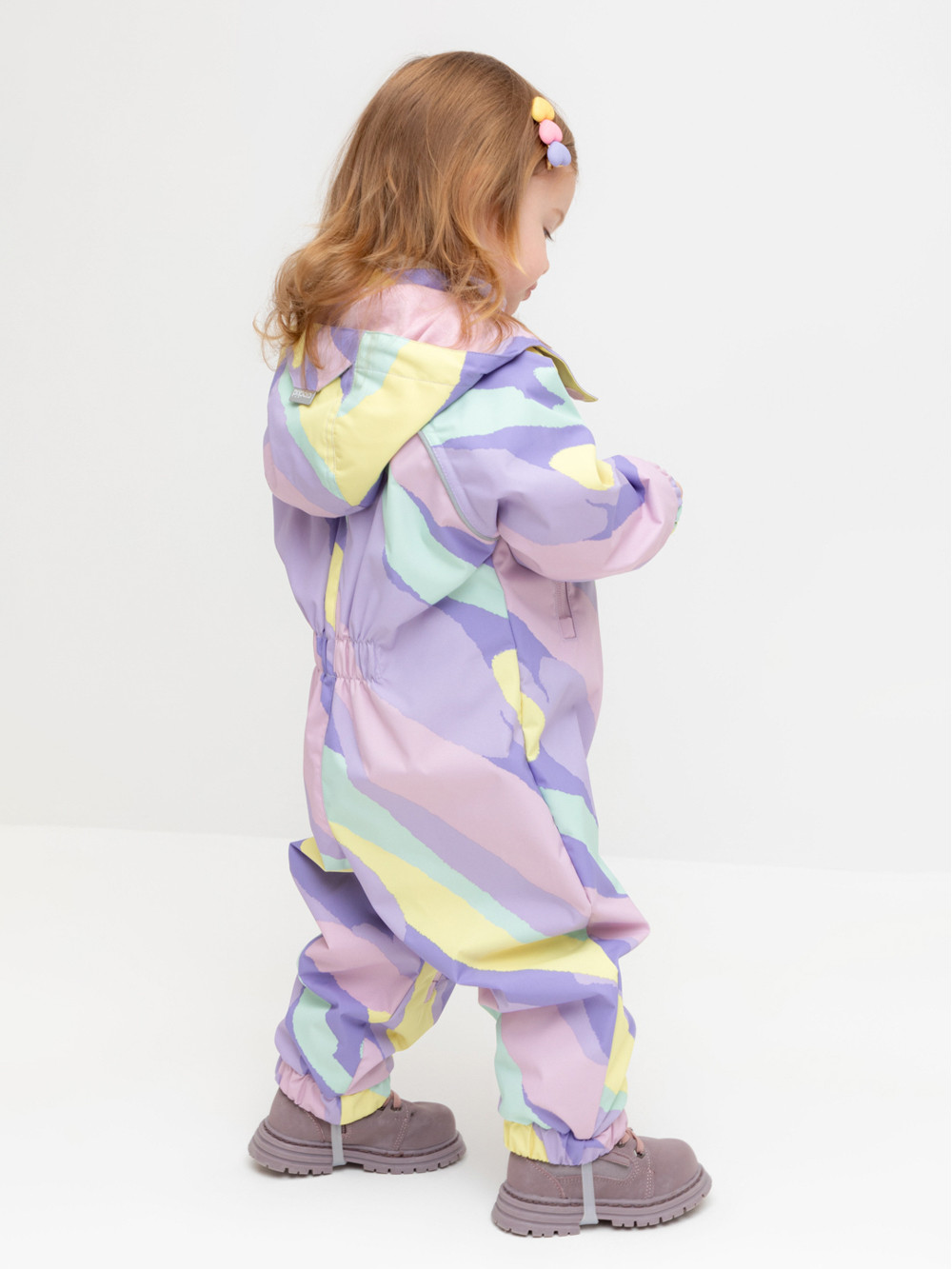 Комбинезоны утепленные для девочки, артикул: ВК 60088/н/17 Ал, цвет: мульти, фото 4