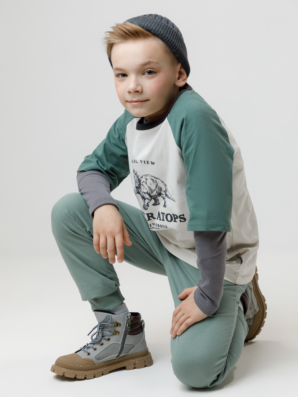 Брюки для мальчика, артикул: КР 400633-1, цвет: зеленый, фото 4