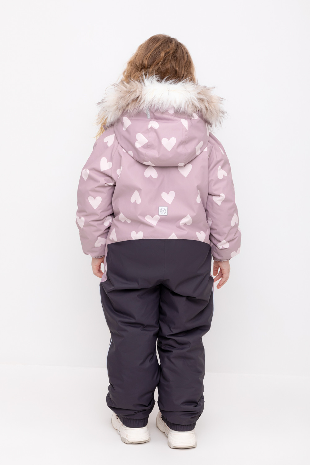 Комбинезоны утепленные для девочки, артикул: ВК 60120/н/1 ГР, цвет: фиолетовый, фото 4