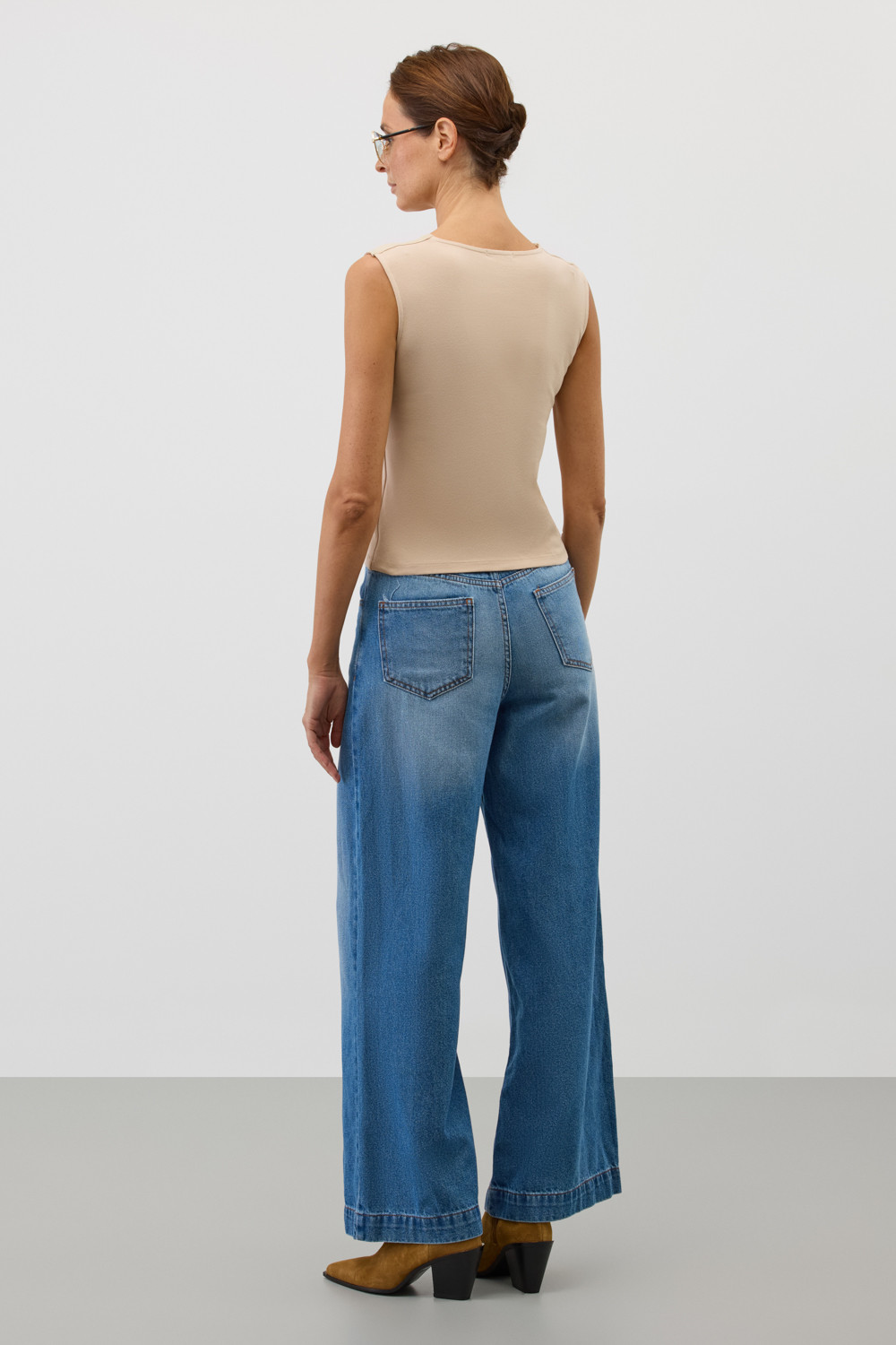 Майки женские для мам, артикул: ЕВТ 3329, цвет: бежевый, фото 4