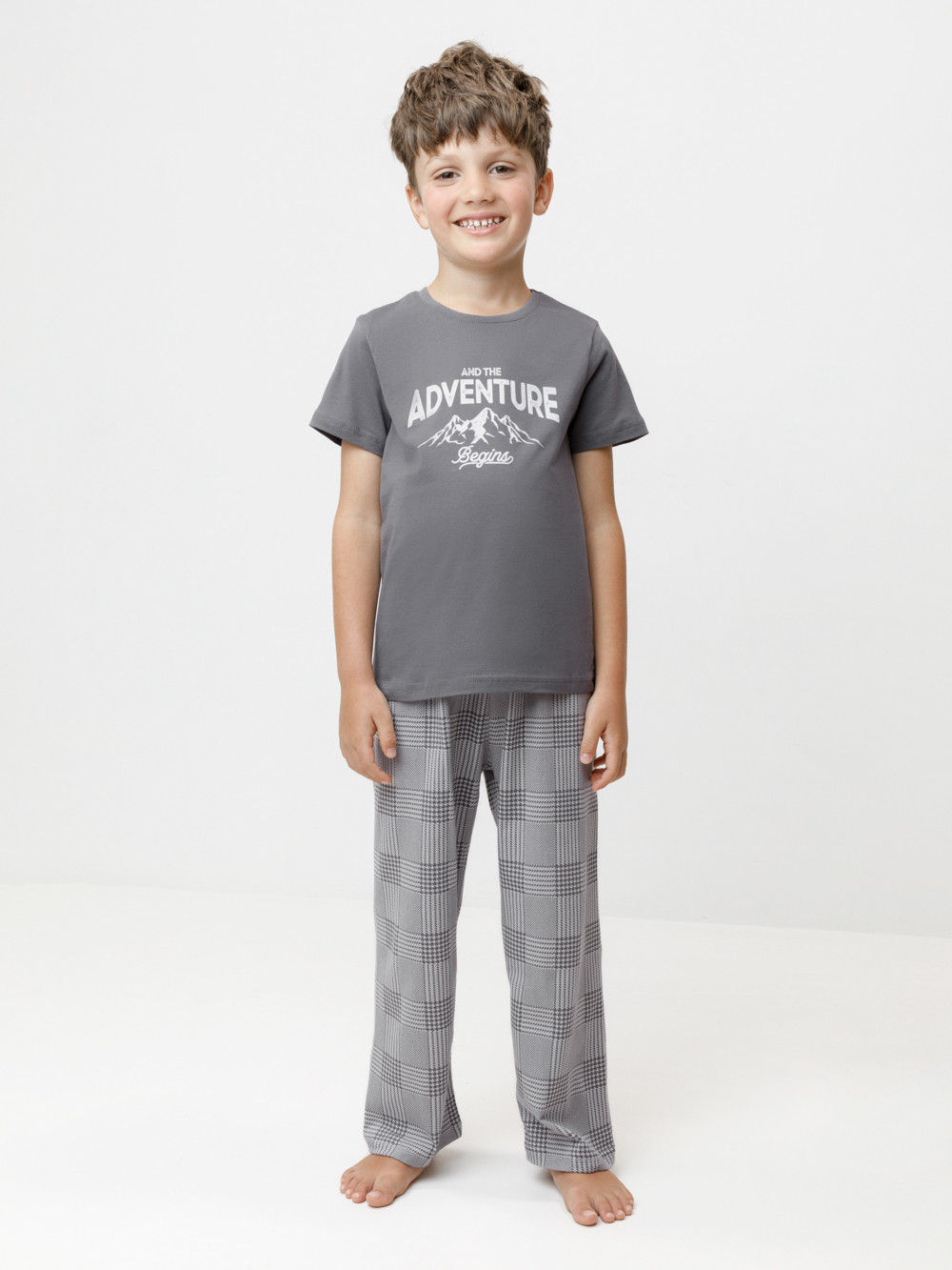 Пижама для мальчика, артикул: К 1599, цвет: темно-серый, фото 4