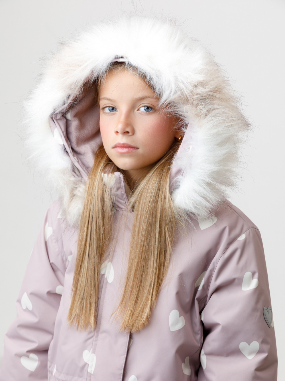 Куртка для девочки, артикул: ВК 38122/н/1 УЗГ, цвет: бежевый, фото 4