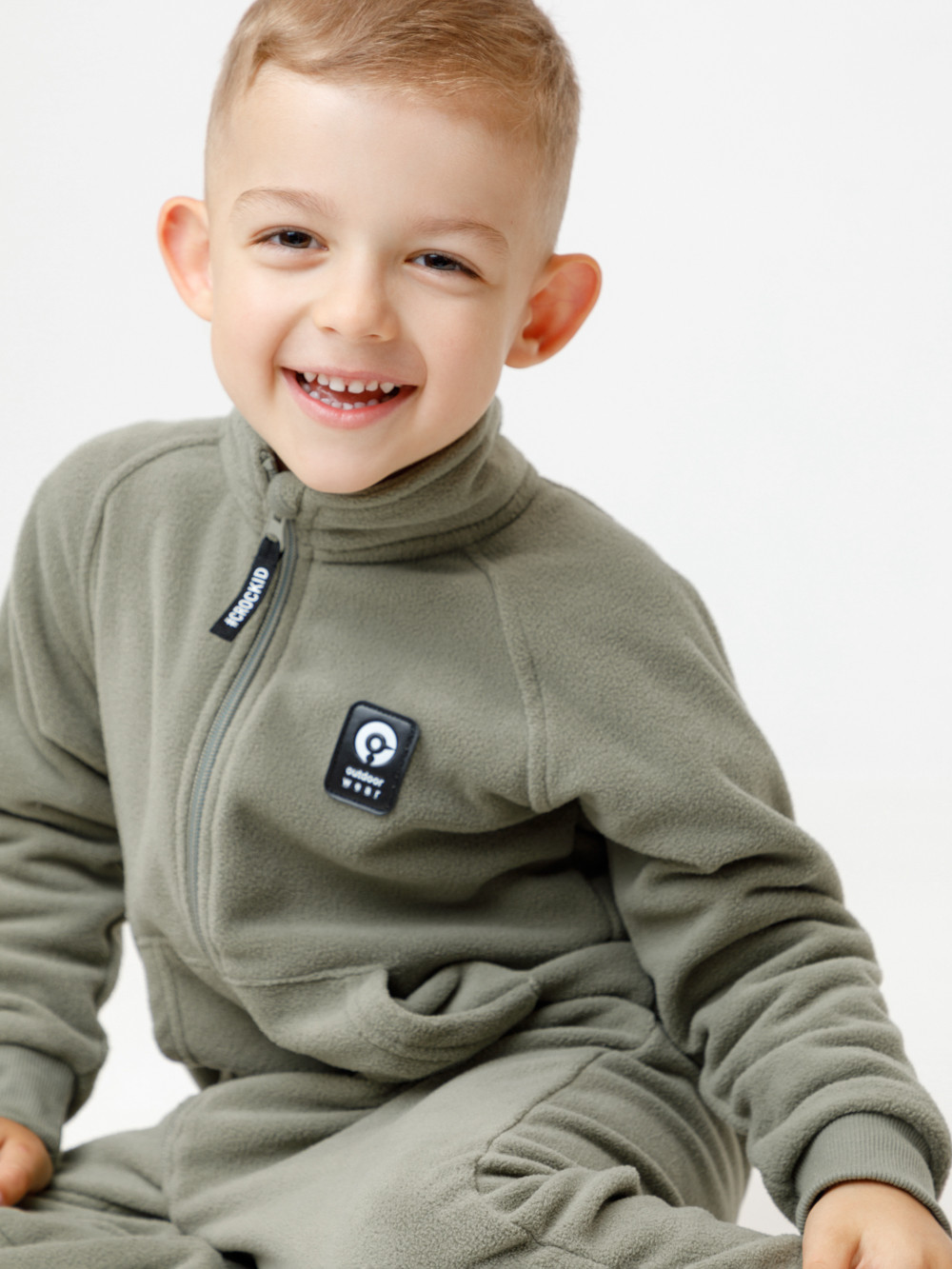 Комбинезон для мальчика, артикул: ФЛ 60006/7 ГР, цвет: зеленый, фото 3