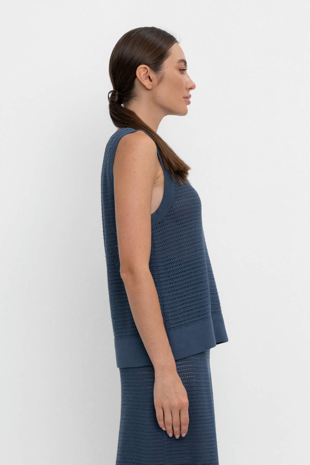 Майки женские для мам, артикул: ЕВ 30153, цвет: синий, фото 4