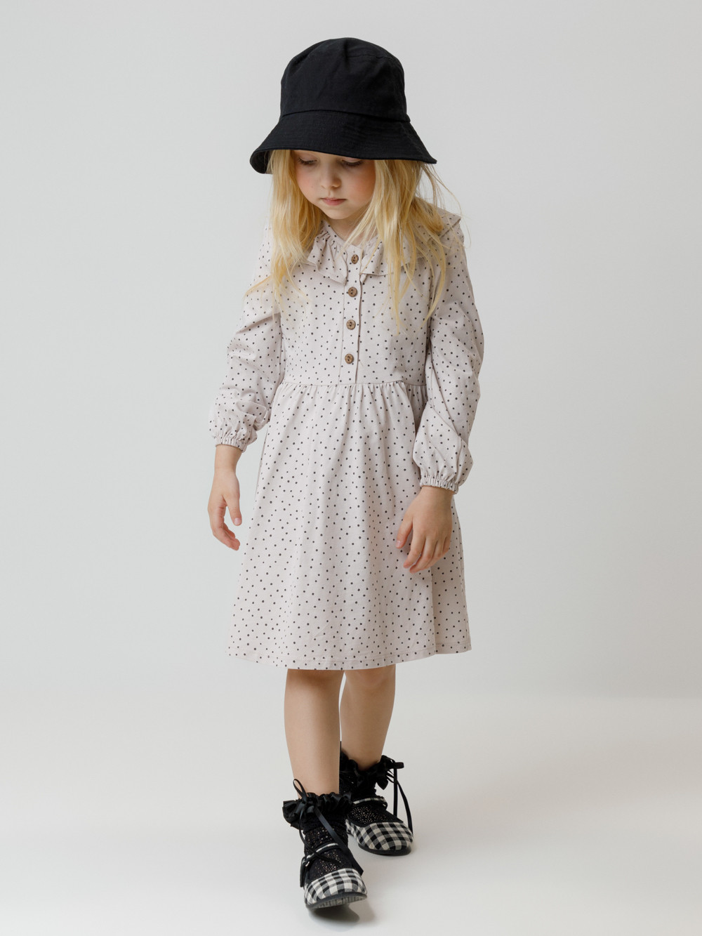 Платье для девочки, артикул: КР 5897, цвет: бежевый, фото 4