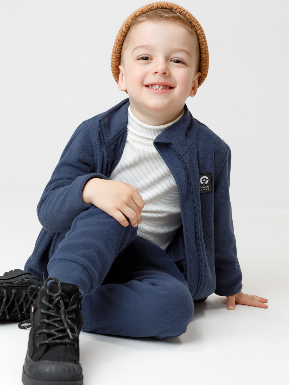 Брюки для мальчика, артикул: ФЛ 40006-1/13 ГР, цвет: синий, фото 4