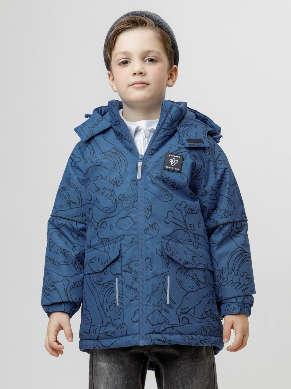 Куртки для мальчика, артикул: ВК 36093/н/3 ГР, цвет: синий, фото 4