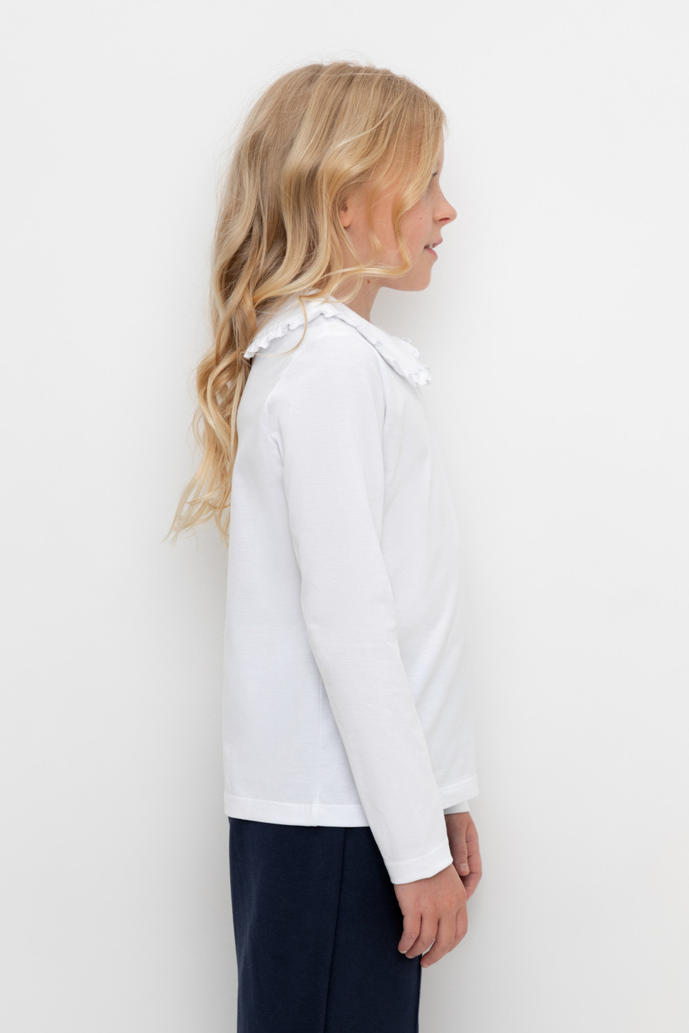 Блузка для девочки, артикул: К 302495, цвет: белый, фото 4