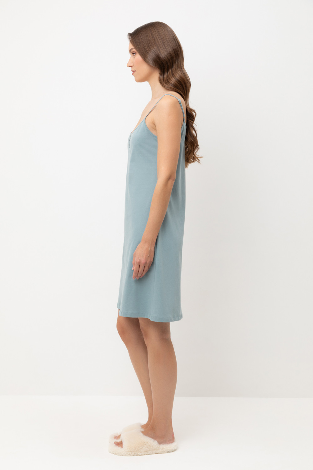 Сорочки ночные женские для мам, артикул: Е 10014/24, цвет: голубой, фото 4