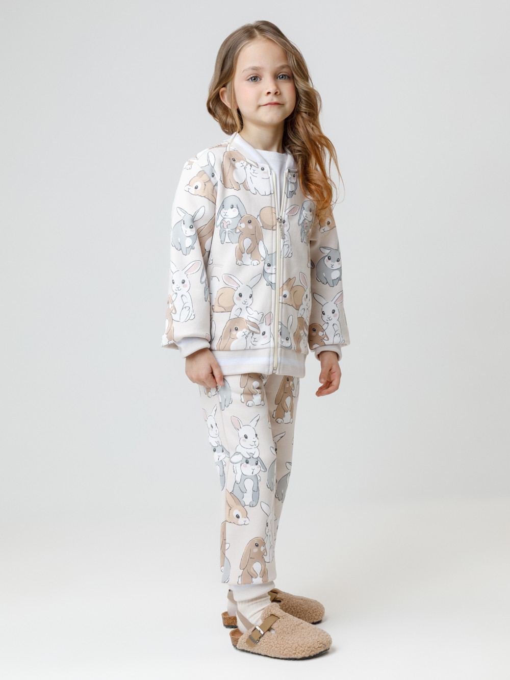 Брюки для девочки, артикул: КР 400885, цвет: бежевый, фото 4