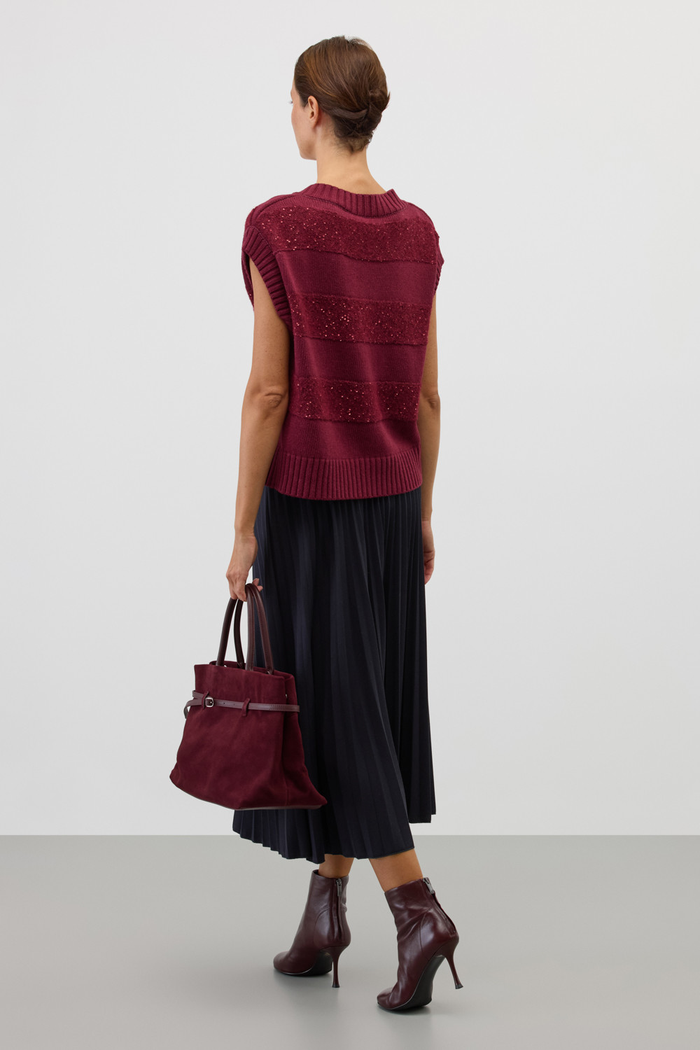 Юбки женские для мам, артикул: ЕВТ 7026, цвет: синий, фото 4