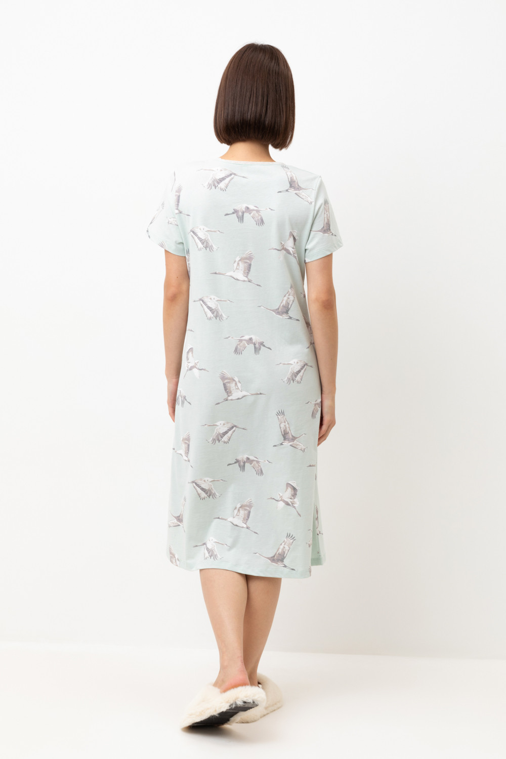 Сорочки ночные женские для мам, артикул: Е 10054, цвет: голубой, фото 4