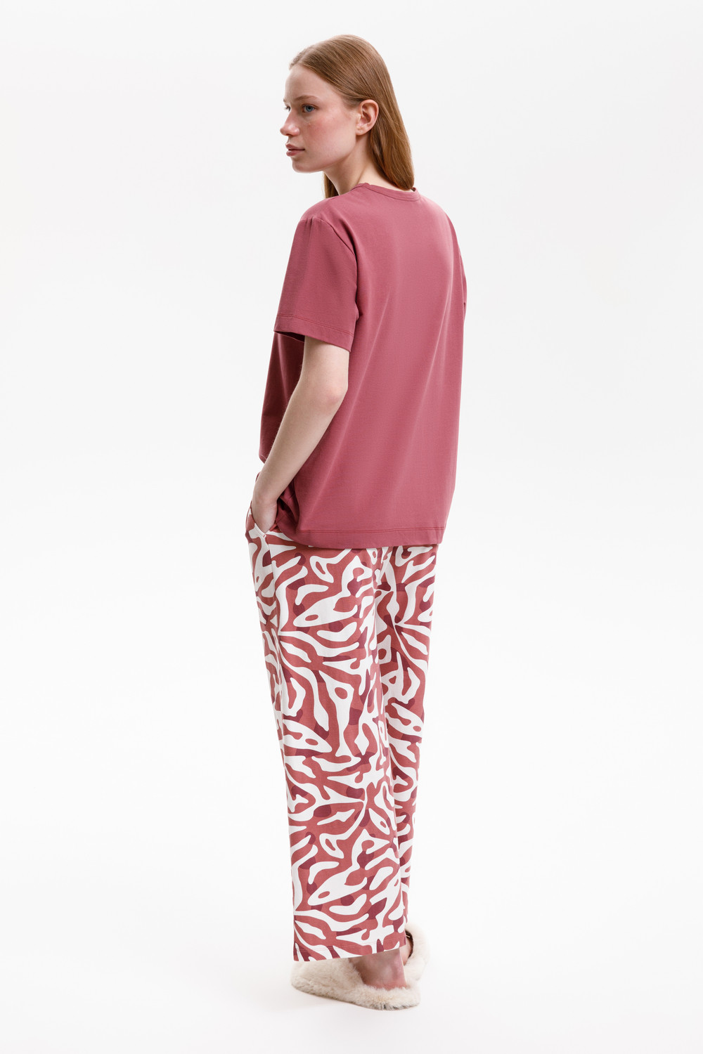 Комплекты для дома для мам, артикул: Е 20164, цвет: бордовый, фото 4