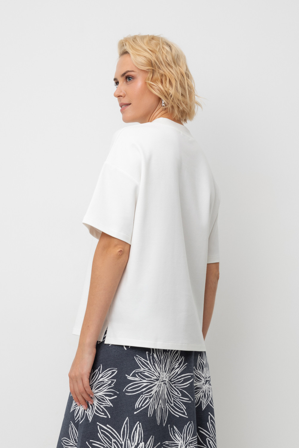 Футболки женские для мам, артикул: ЕВТ 3318, цвет: бежевый, фото 4