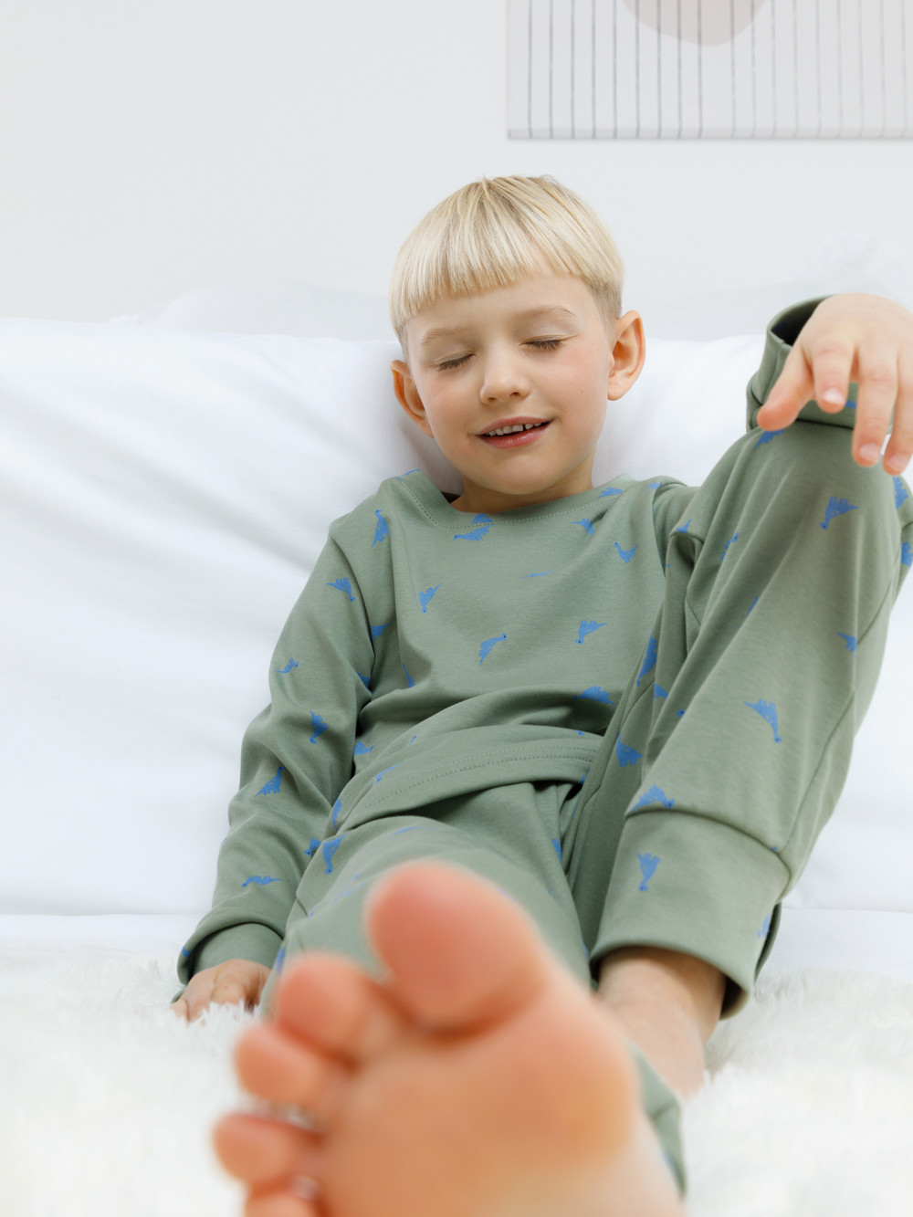 Пижама для мальчика, артикул: К 1552, цвет: зеленый, фото 4