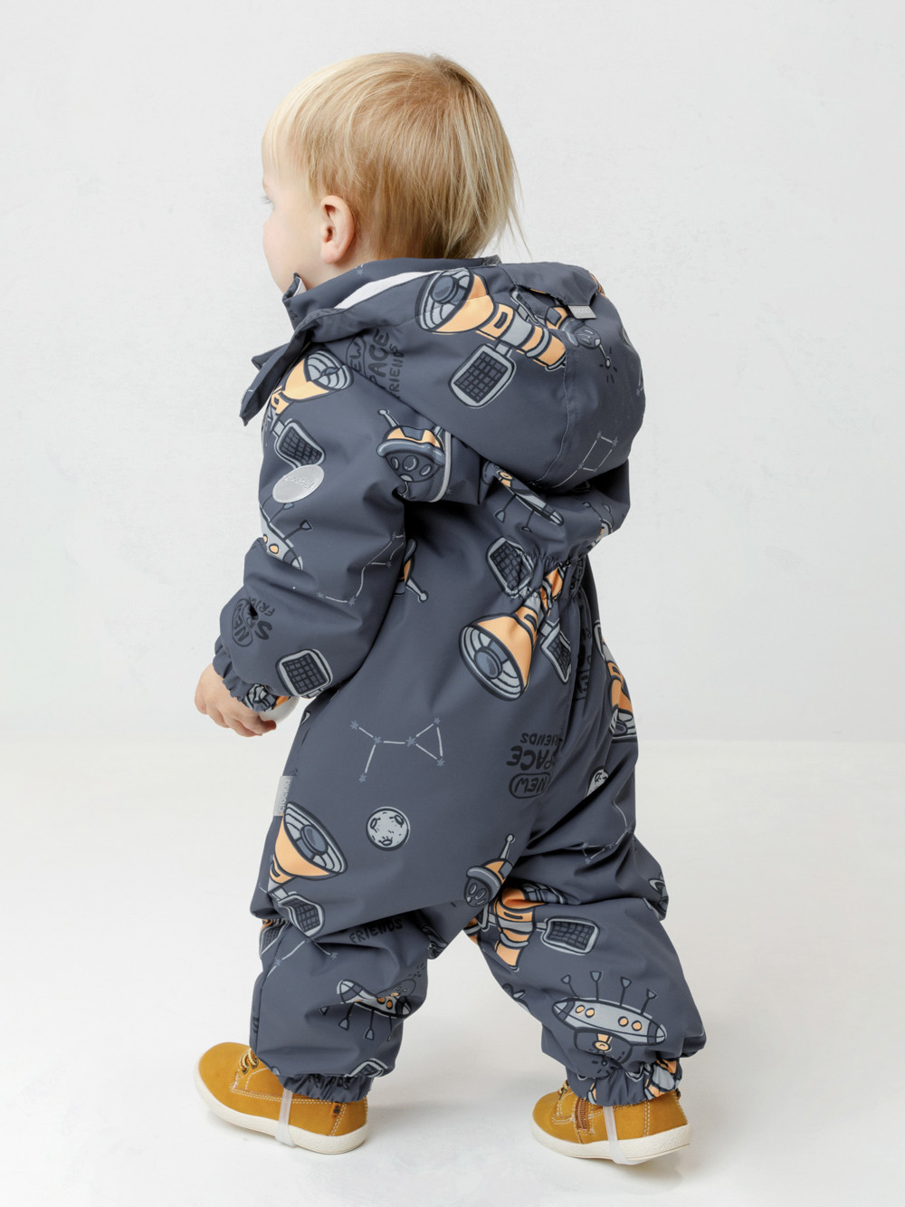 Комбинезоны утепленные для мальчика, артикул: ВК 60134/н/4 Ал, цвет: синий, фото 4