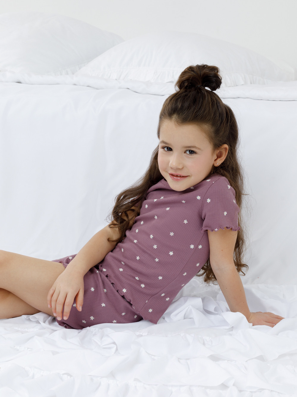 Пижама для девочки, артикул: К 1652, цвет: фиолетовый, фото 4