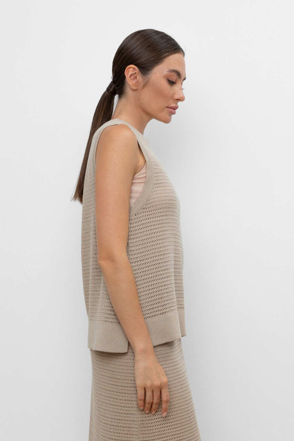 Майки женские для мам, артикул: ЕВ 30153, цвет: бежевый, фото 4