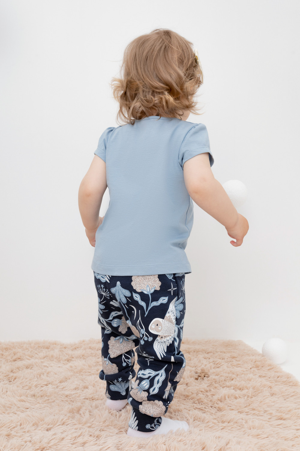 Брюки для девочки, артикул: КР 400605, цвет: темно-синий, фото 4