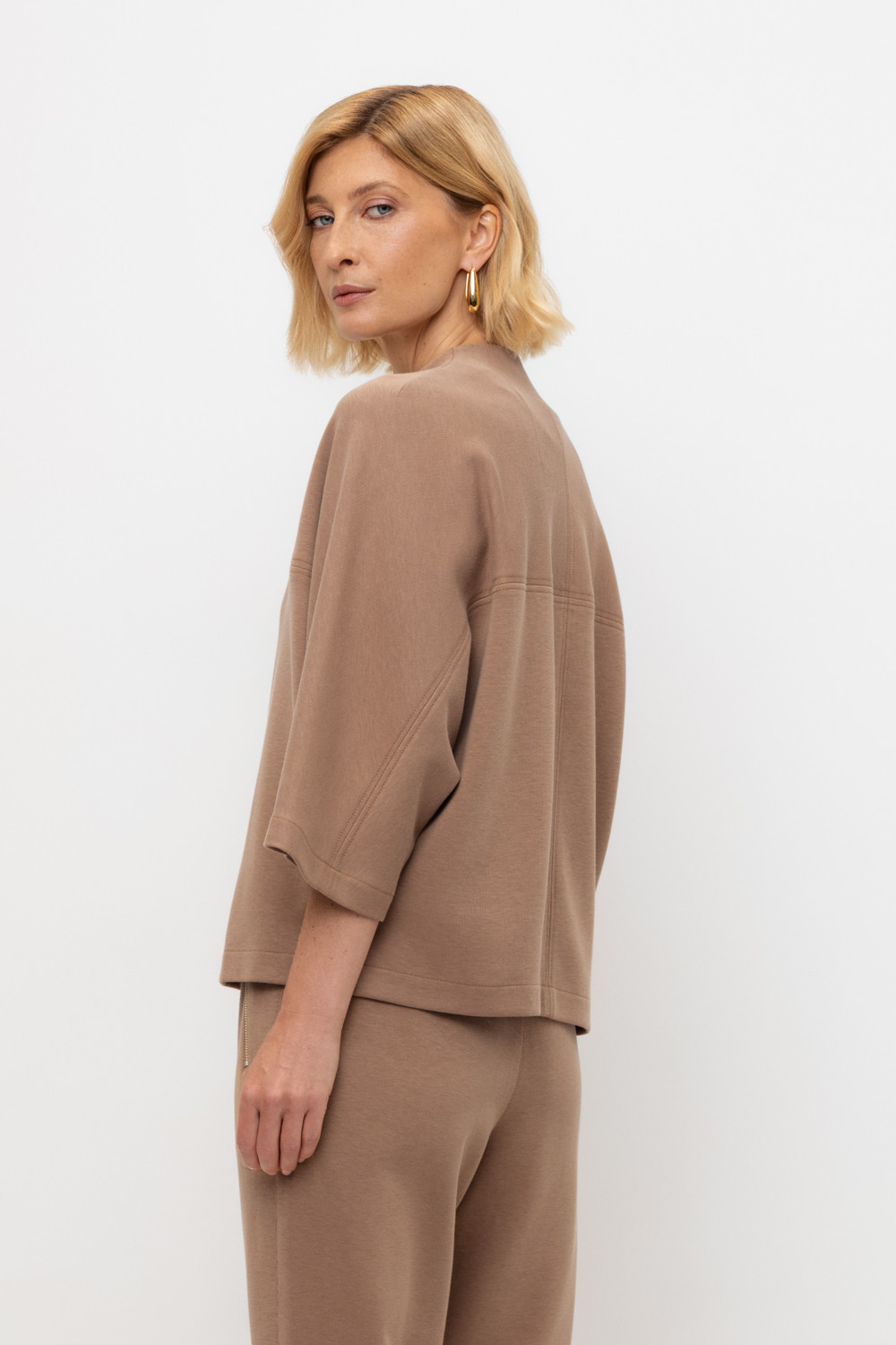 Жакеты, куртки женские для мам, артикул: ЕВТ 3281, цвет: коричневый, фото 4