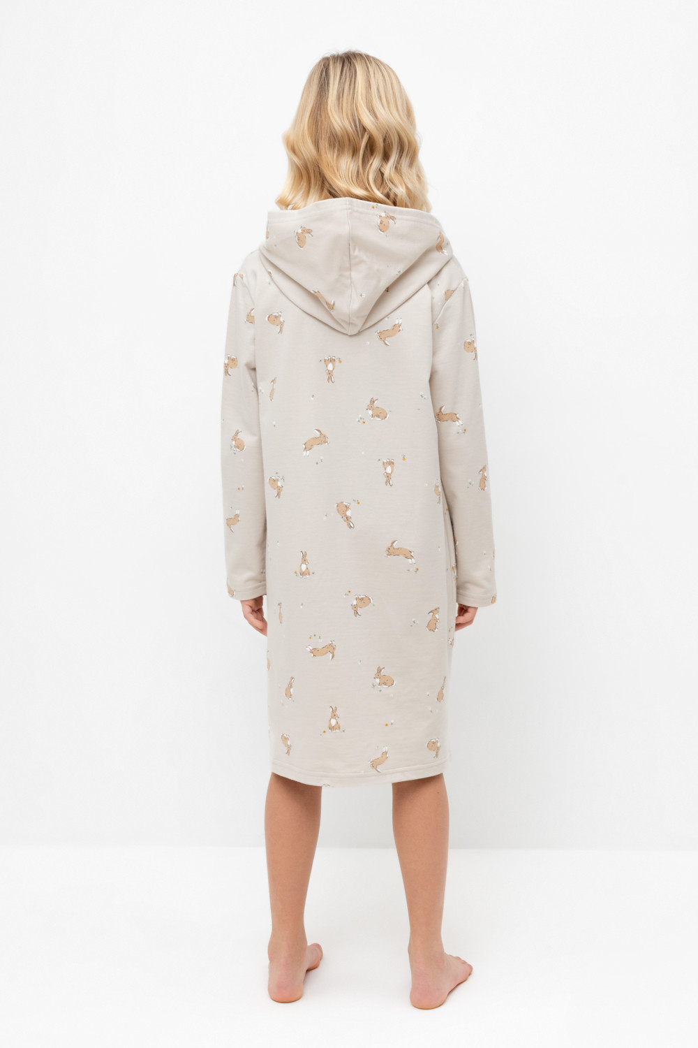 Халат для девочки, артикул: К 5764-1, цвет: бежевый, фото 4